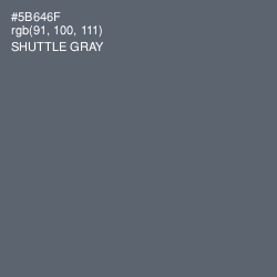 #5B646F - Shuttle Gray Color Image